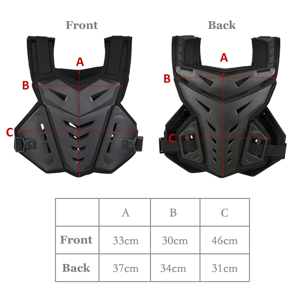 Andoer Vest for Back Bike Riding Protective Motocross Armor &
