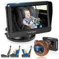 Function,5 View & Silicone 150&deg; Rotation Mins Vision Car Car Kit,With Baby 1080P A Baby with Mirror Night Cute Camera,360&deg; Case Easy Travel to VASTEND Wide Install Safety