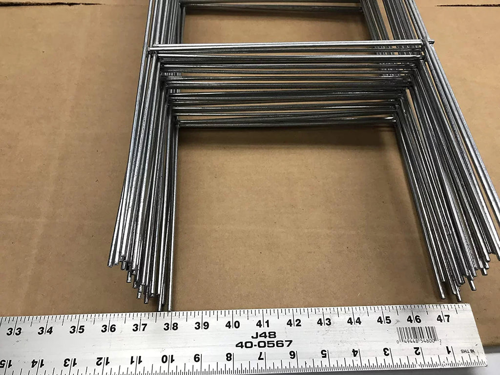Sign 9 Gauge 5mm Signs 10'' Tall (Pkg50Stake30) Ship Corrugated Wide Signs, 50 30'' use or 4mm and with H-Frame Wire Galvanized Stake Stake x Inch Day x 30 Double Metal Same 10 Wire Holder,
