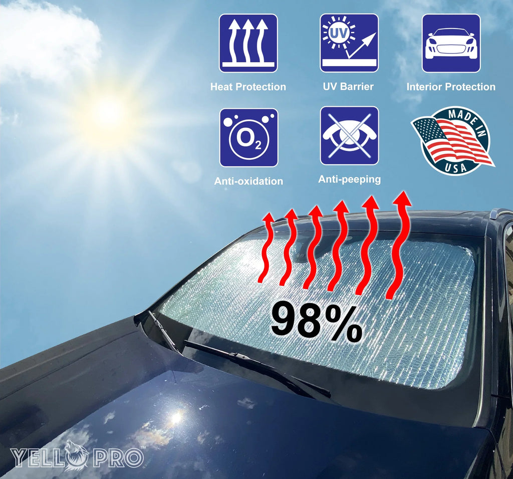 Truck Cab Cab Mega Sunshade Windshield Quad Cab 2Dr Dodge Pickup Regular Front 1500 2019-2023 for Cab, RAM 4Dr Crew