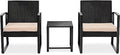Single Pcs. Chairs Coffee SereneLife Furniture, Table, & Patio Set-Includes Outdoor Per 1 3 Brown 2