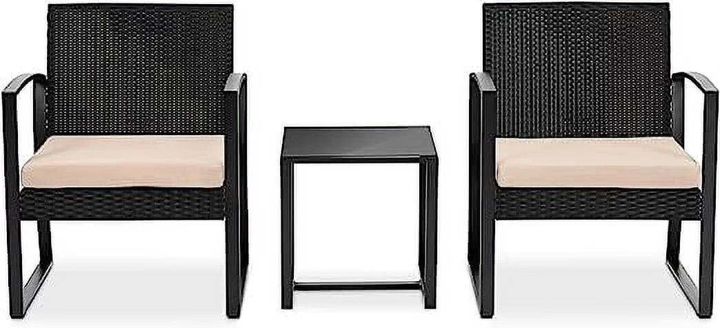 Single Pcs. Chairs Coffee SereneLife Furniture, Table, & Patio Set-Includes Outdoor Per 1 3 Brown 2