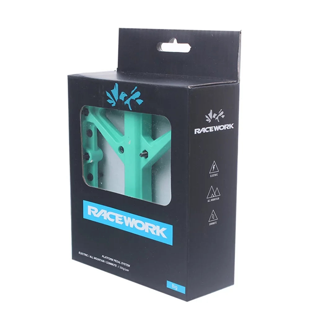 Bike Nylon Ultra-light Fiber Large Lightweight AM Sealed Extra RACEWORK Off-road Pedal Antislip DH XC Mountain Bearings