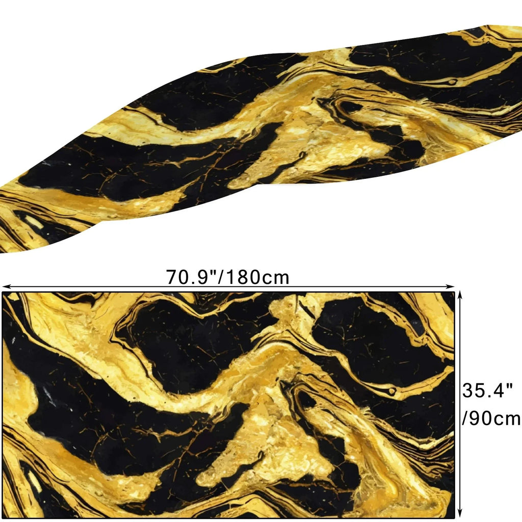 Scarf Long Packed Wraps Women for Wraps Oblong Silk Gift Shawls FREEAMG Large Golden Sunscreen Hair Neck Marble Headscarf