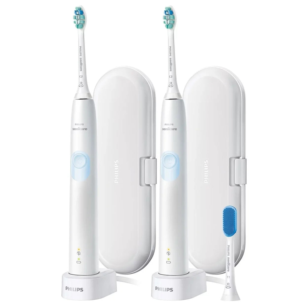 Sonicare Pack) (2 4300 Rechargeable ProtectiveClean Philips Toothbrush
