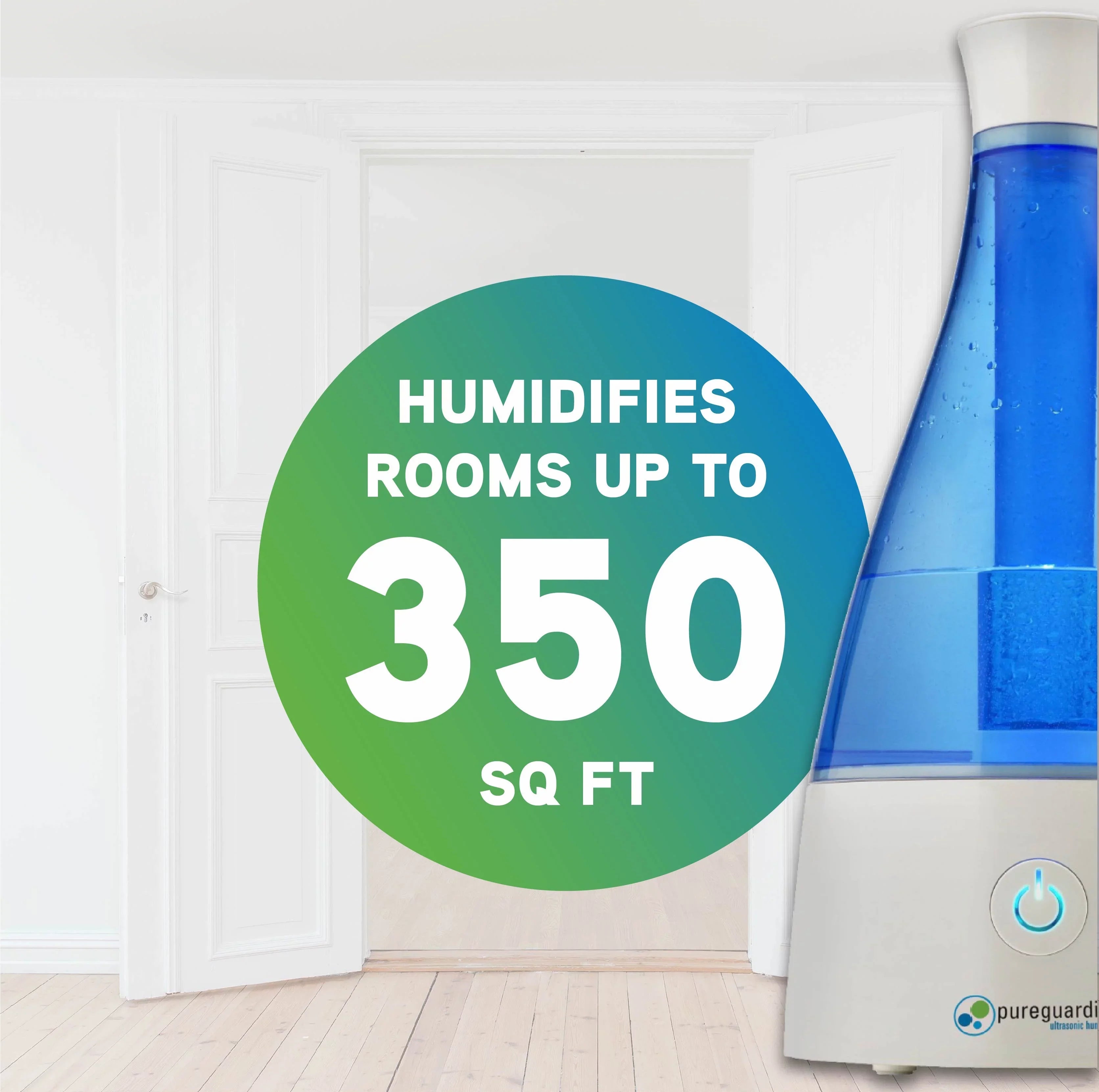 Mist H940AR Gallon, PureGuardian Ultrasonic Aromatherapy Humidifier 0.5 with 30-Hour, Tray, Cool