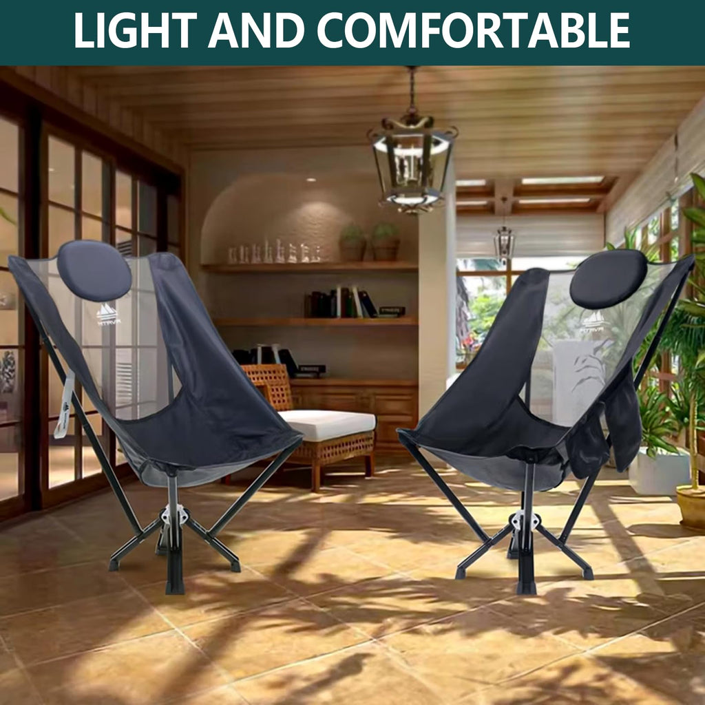 Adults, Sports, Folding Chairs Camping High Picnic, Lounge Camp Travel, Lawn, Portable for 60 Chair MTRVR Size Back Beach, Foldable Chairs, Heavy-Duty, Oversize,Supports Compact Outdoor Plus for Chair