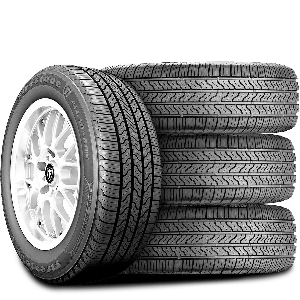 Set AS 4 Season All (FOUR) All A/S of 215/60R17 Firestone 96T Tires Season