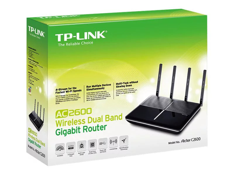 Tp-Link Gigabit ARCHER Router C2600 Dual-Band