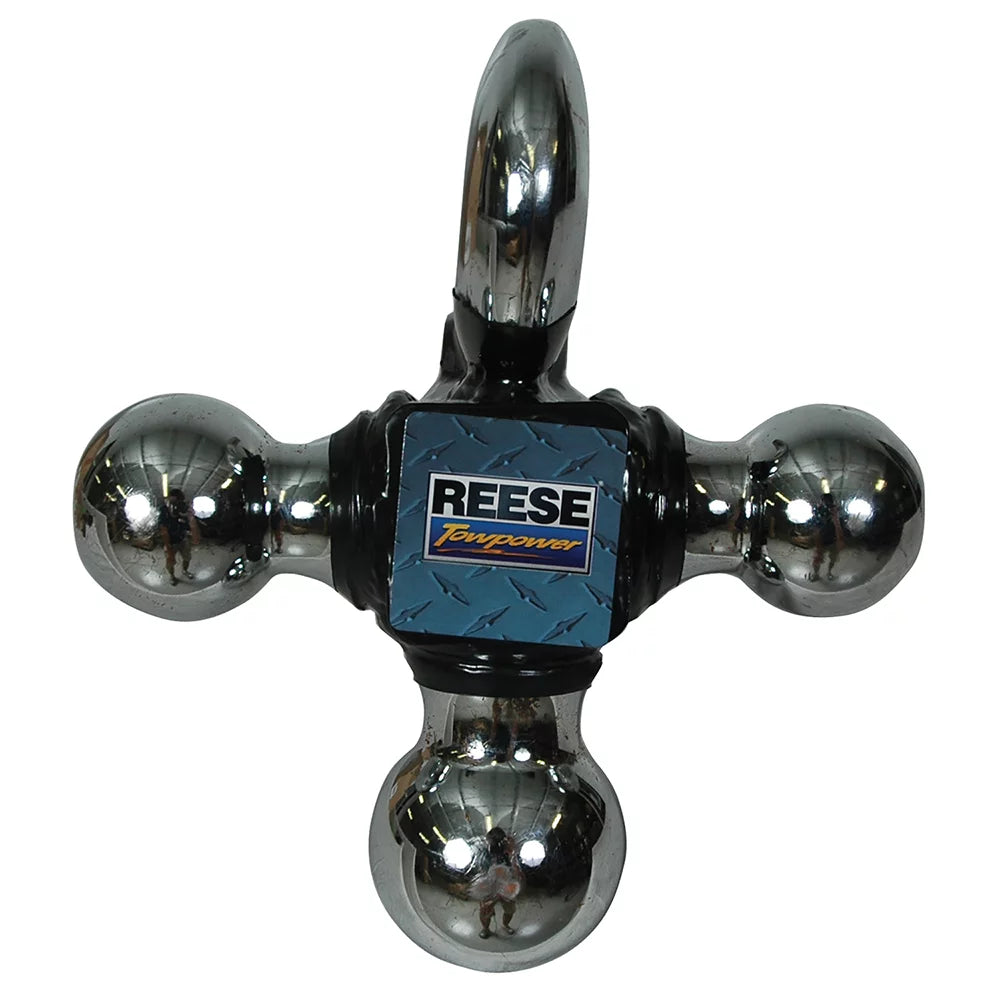 Towpower Heavy w/ Ball Hitch Mount Hook Reese Tow Duty Tri-Ball Trailer 7031400