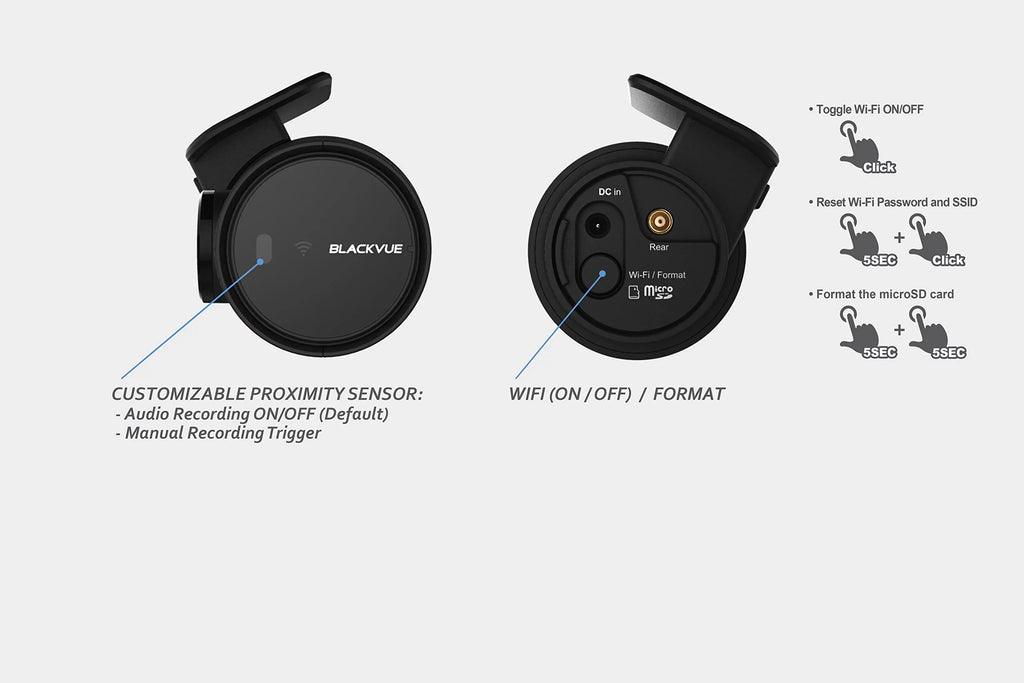 Dashcam Hardwire 2-Channel with DR900S-2CH Magic Card Pro 16GB Power | Kit Blackvue | SD 4K