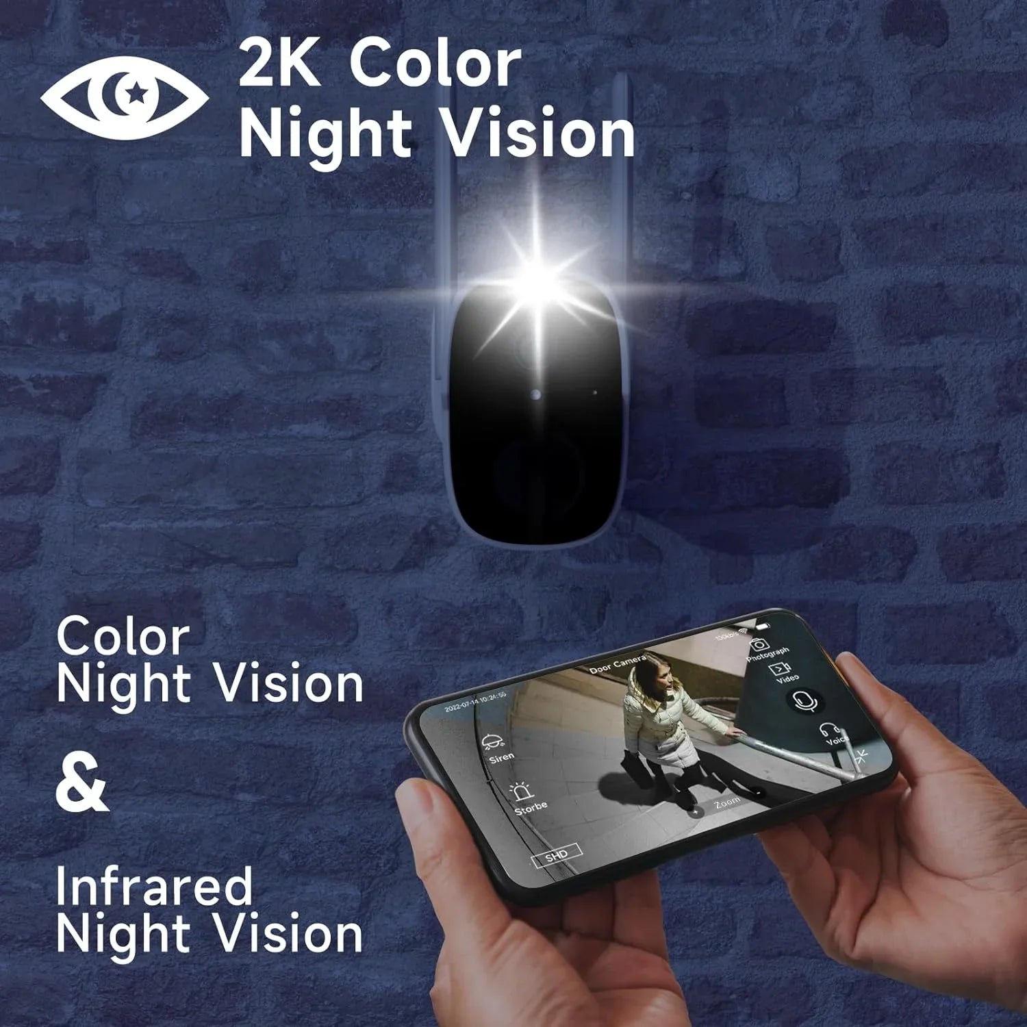 Cloud/SD 2K Color Security Cameras with Spotlight Night Home Audio, Motion - Camera WiFi Cameras Wireless Vision to Siren 2-Way Security, 256G) AI Alarm (up Detection Outdoor for QHD 4Pack Wireless