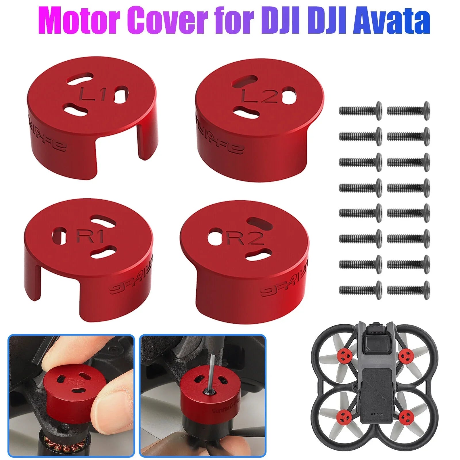 Motor Avata 4Pcs Aluminum Protective DJI Protection Accessories Cover Drone for