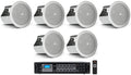 For Restaurant/Bar/Cafe CONTROL Speakers+Receiver 6) 14C/T 4" In-Ceiling Amp JBL