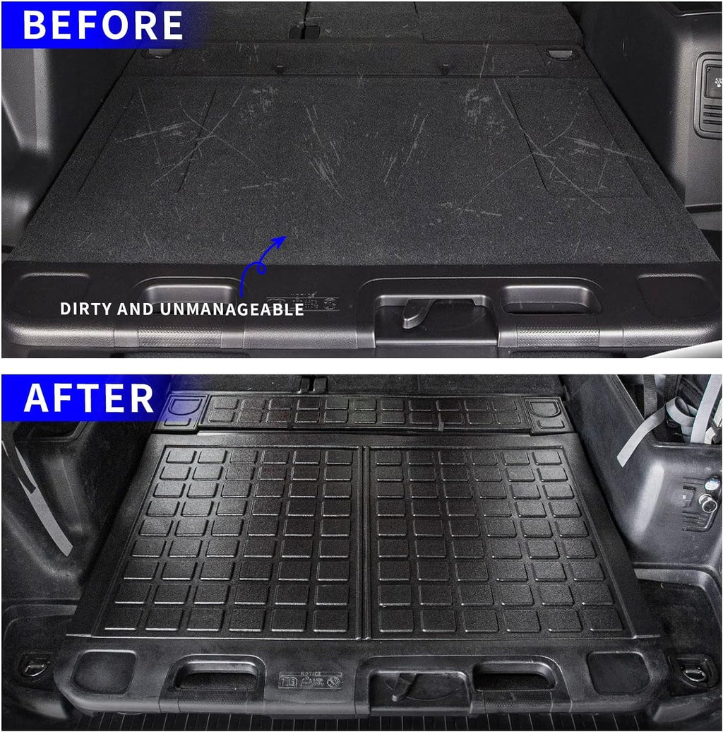 Mats,Fit 4Runner Toyota Mat + Floor with Seats Mat 2023 Liner Runner Floor Trunk Mats Accessories with Sliding 4 Trunk Tray) Cargo 5 Rongtaod Cargo Compatible (Trunk Mats 2013-2024 Liner