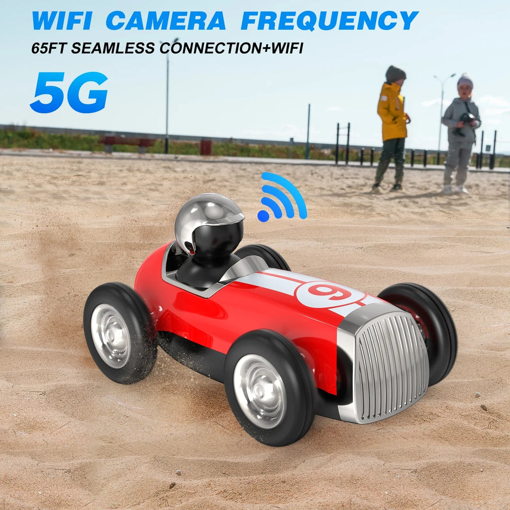Speed Toys Stunt with RC Red Speaker Mode AUOSHI Bluetooth Gifts, Trucks Control for Music 2 RC Wireless Car Girls Car Fast Car Remote Boys for Kids 2.4GHz RC
