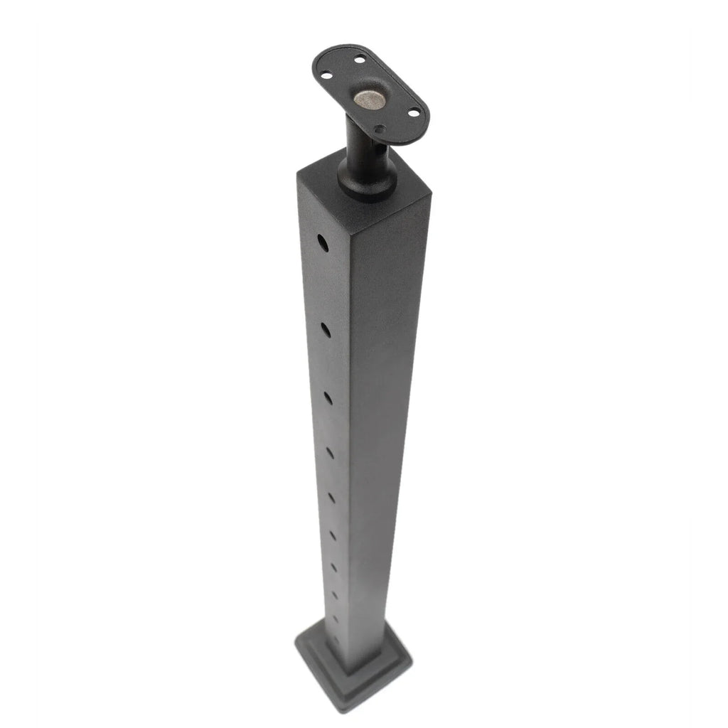Deck Post Level Post Railing Stainless Steel Sides Level Railing Cable Fence Pre-Drilled Two Square Cable for Wood 36''x2''x2'' Concrete System