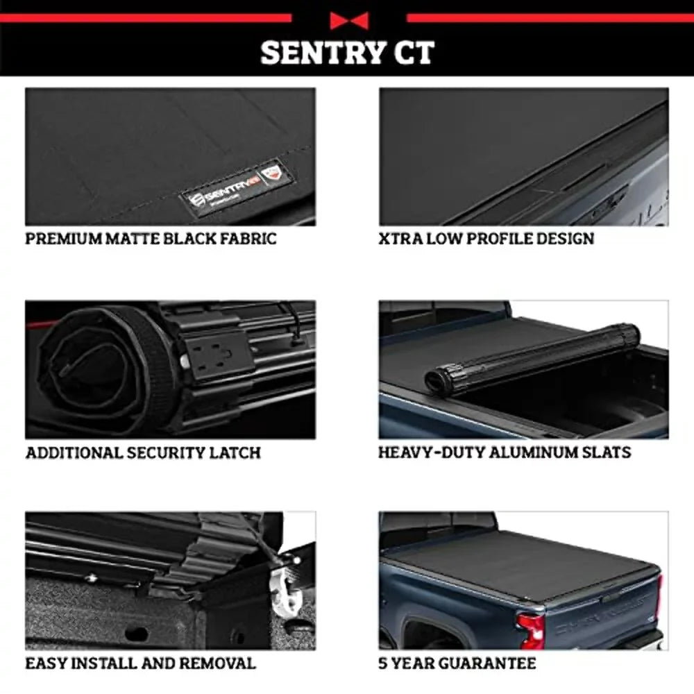 | 1594716 Bed Truck Ct Tonneau Compatible Bed with Maverick Hard 2022 Ford Cover Rolling 4' 6" (54.4") Truxedo | Sentry