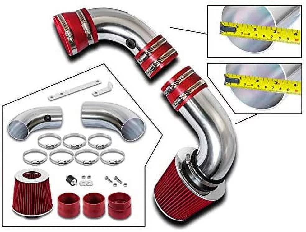 '+ 4.3L Kit For Oldsmobile 96-05 Air GMC / Isuzu Sonoma/Jimmy / 96-05 Filter Hombre RED S10 4.3L 4.3L Intake Chevy / Racing Cold Rtunes 96-01 Bravada 97-00 Blazer / Combo Compatible
