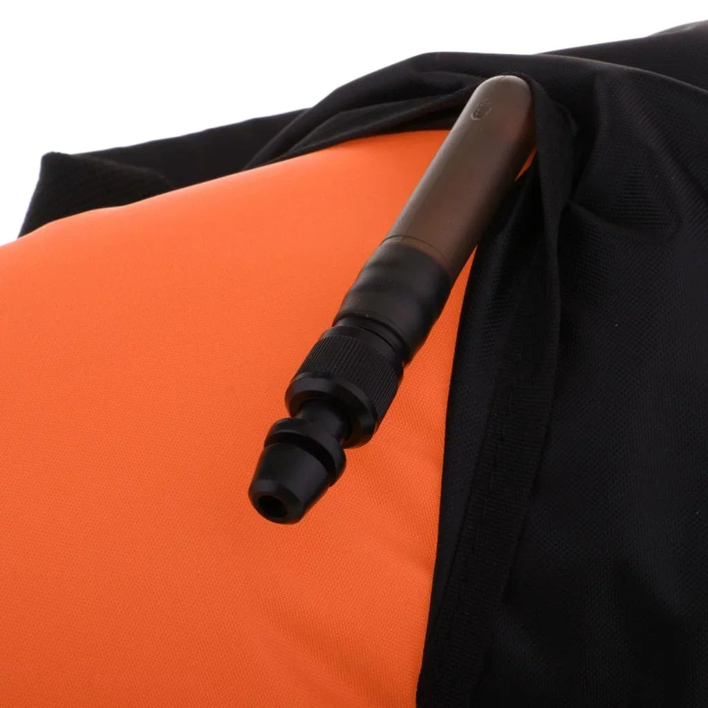 Buoy Inflator Diver D-, Oral Visible 20m High , Spearfishing, Scuba Diving Flag, Safety Freediving Float with Snorkeling,