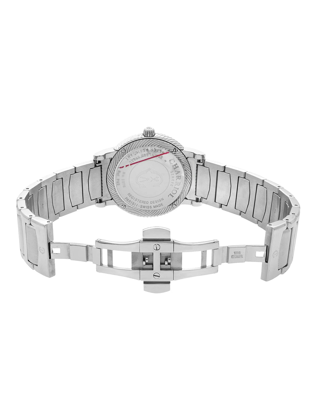 Blue Dial Watch Parisii P40S2.930.002 40mm Mens Steel Stainless Charriol Quartz