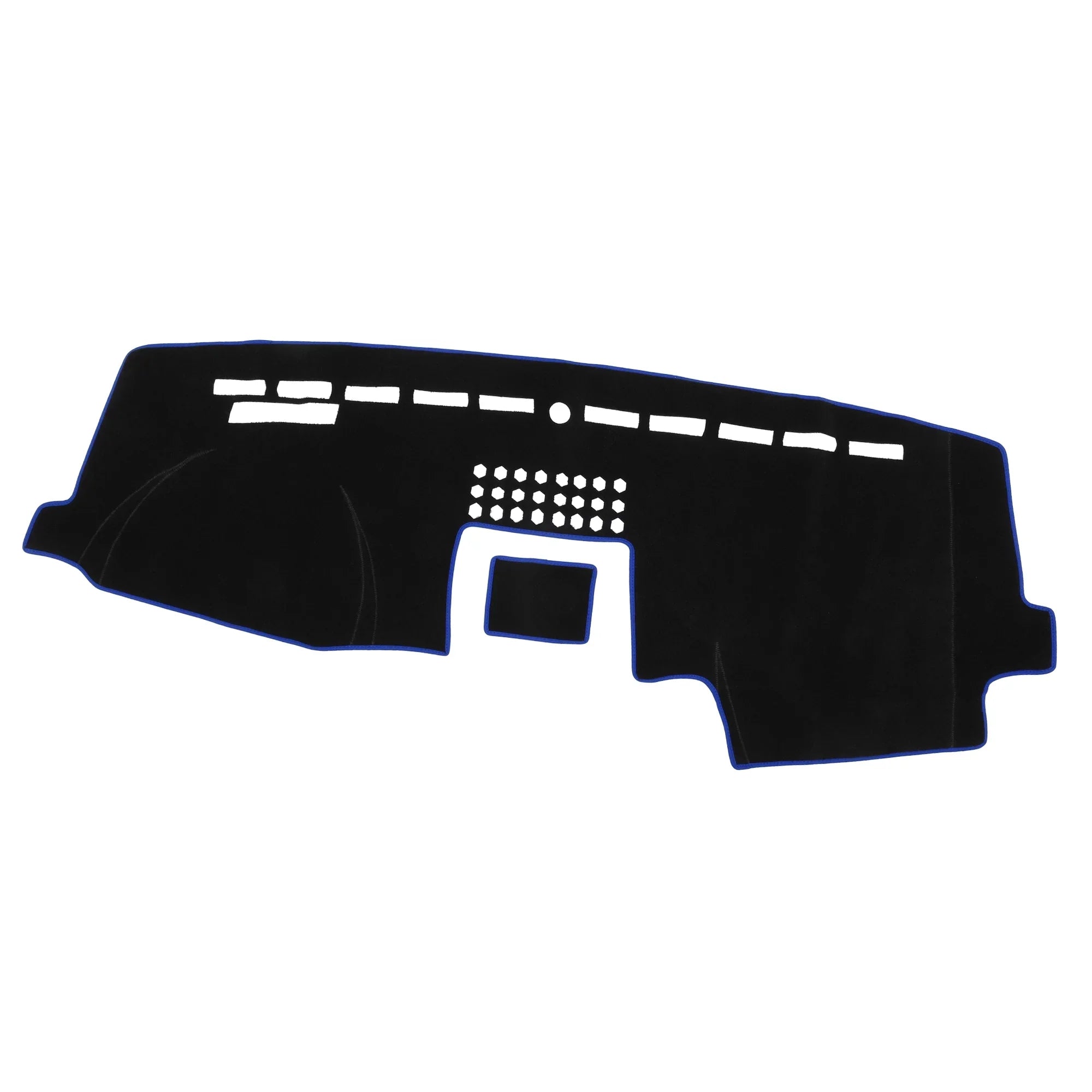 F150 Dashboard Ford Bargains Cover Protective Center Black 2015-2020 Polyester Car Unique Console Mat Blue for