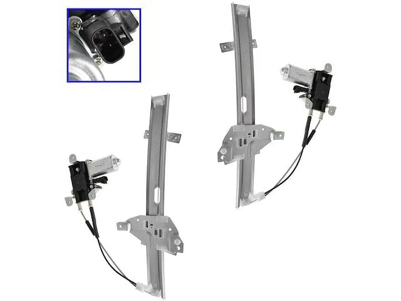Kit Regulator 2002 Piece 2004 2005 Front Buick Window Motor 2001 Century and 1997 - 2 2003 Compatible with 2000 1998 1999 -