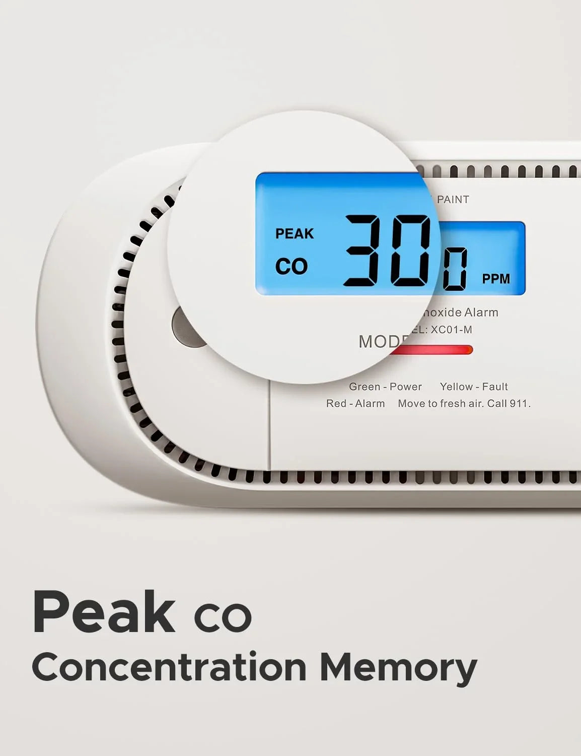 Wireless Detector or Smoke Station, XC01-M, with X-Sense Alarm Smart CO FS31 Works Base 1-Pack for Portable SBS50 FS51 Accessory Carbon Kit, Monoxide an Interconnected X-Sense Detector