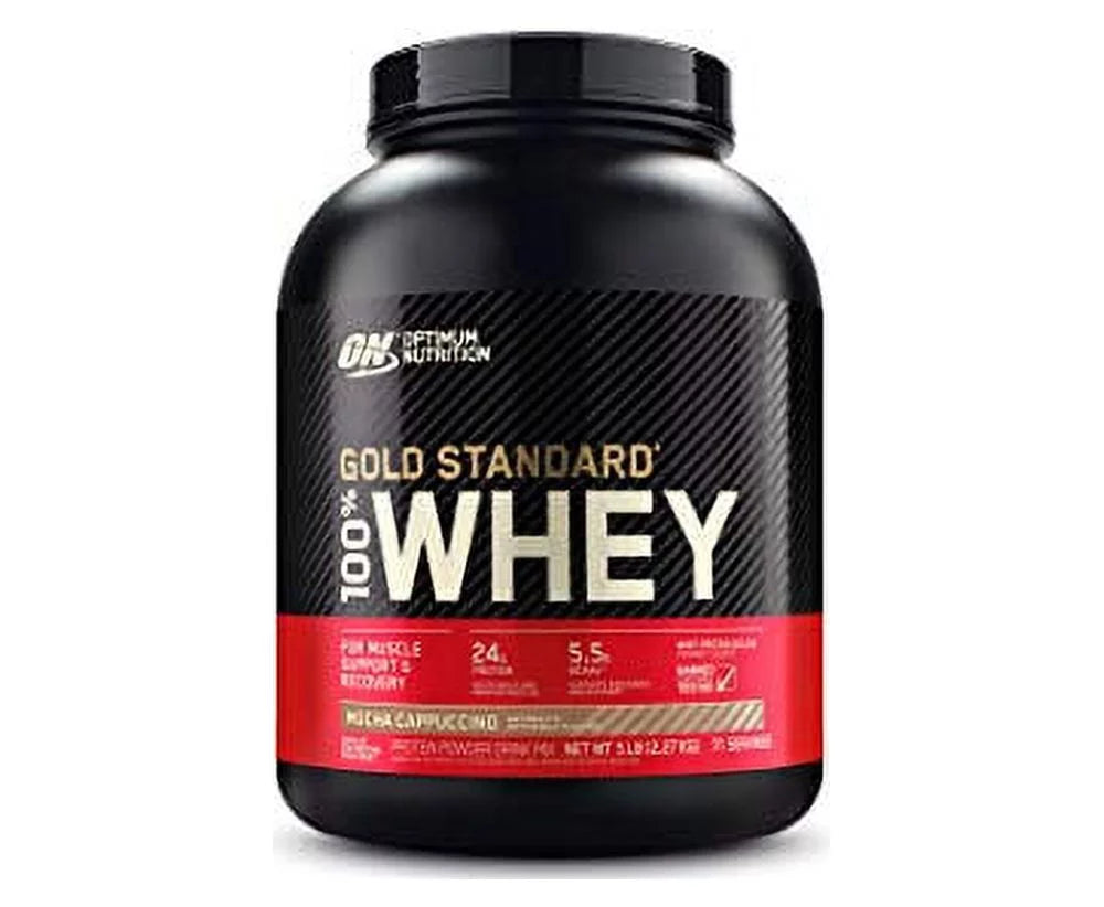 Nutrition Standard , Powder(Packaging 80 Pound 100% Optimum Cappuccino, Oz 5 Vary), Mocha Whey, Protein Gold May