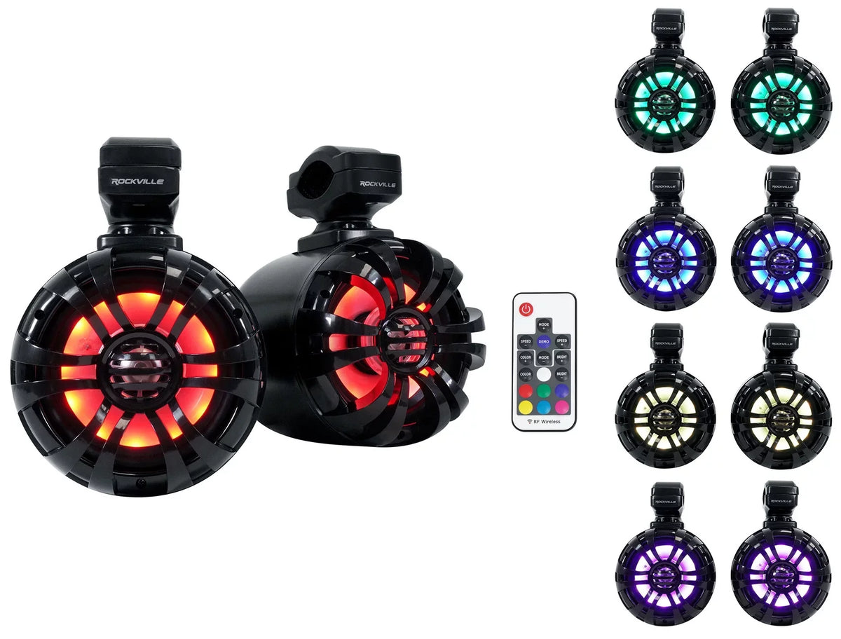 Speakers+Amp General For 2016+ Pods+LED Polaris GEN65FE Tower Memphis (2) Audio