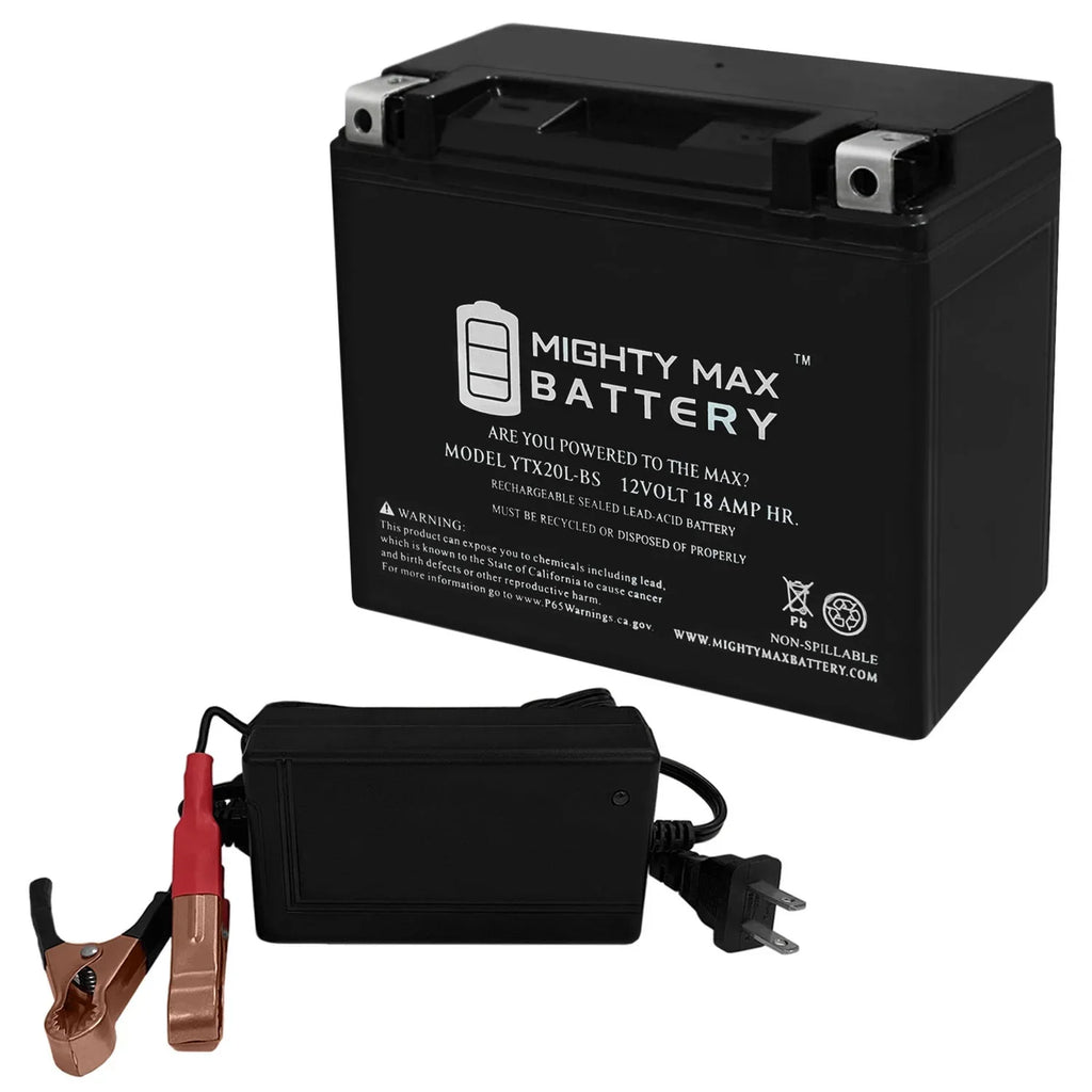 JS750 Charger Battery Jet YTX20L-BS 4Amp SXi for 12V + Kawasaki Ski
