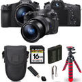 Camera+ Tripod DSC-RX10 Cyber-shot Sony Spider Case 16GB + Digital IV Kit -