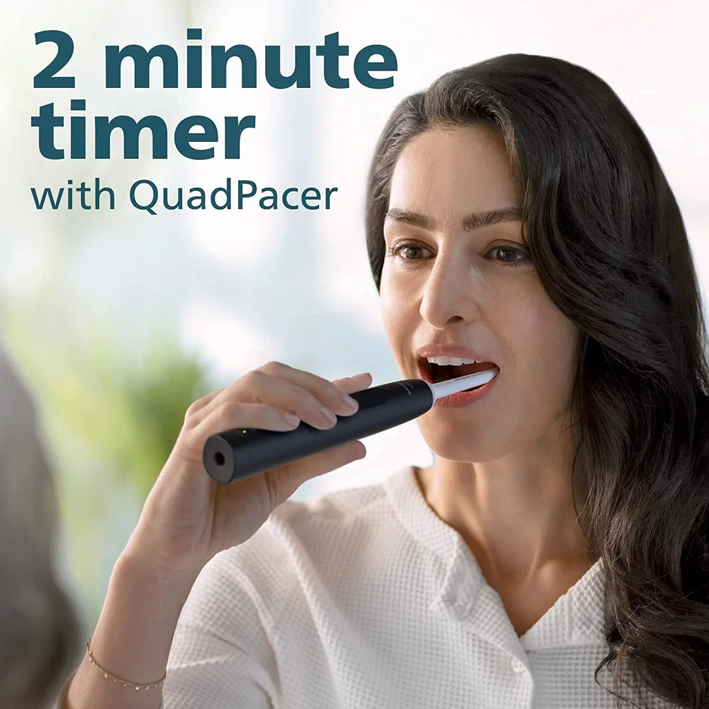 Power Toothbrush Philips Sensor, Rechargeable Black 4100 Toothbrush, Sonicare Pressure Electric with
