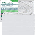 Filterbuy HVAC (6-Pack) 13 Pleated Air Furnace 16x25x4 AC MERV Filters