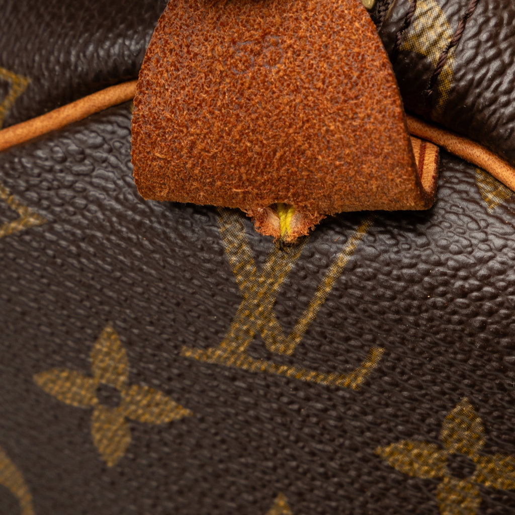 (Good) 55 WeekenderBag Brown Bag Travel Pre-Owned Monogram Keepall Louis Authenticated Canvas Vuitton Unisex