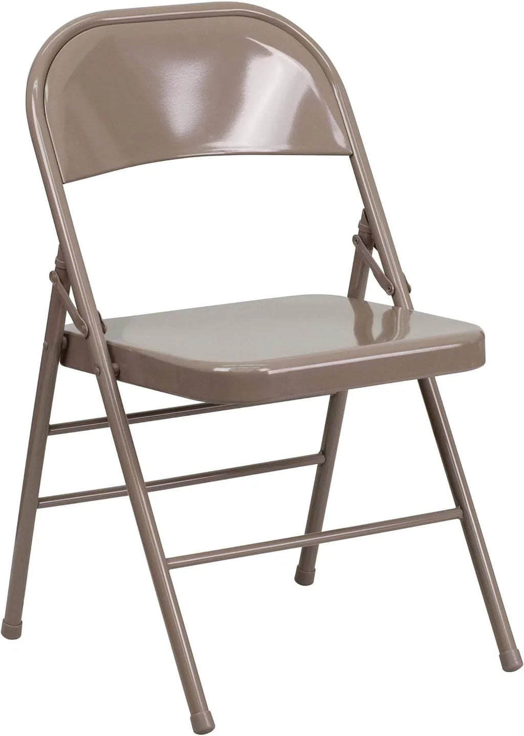 Double Folding Metal Gray Braced Triple Chair HERCULES Series Hinged &