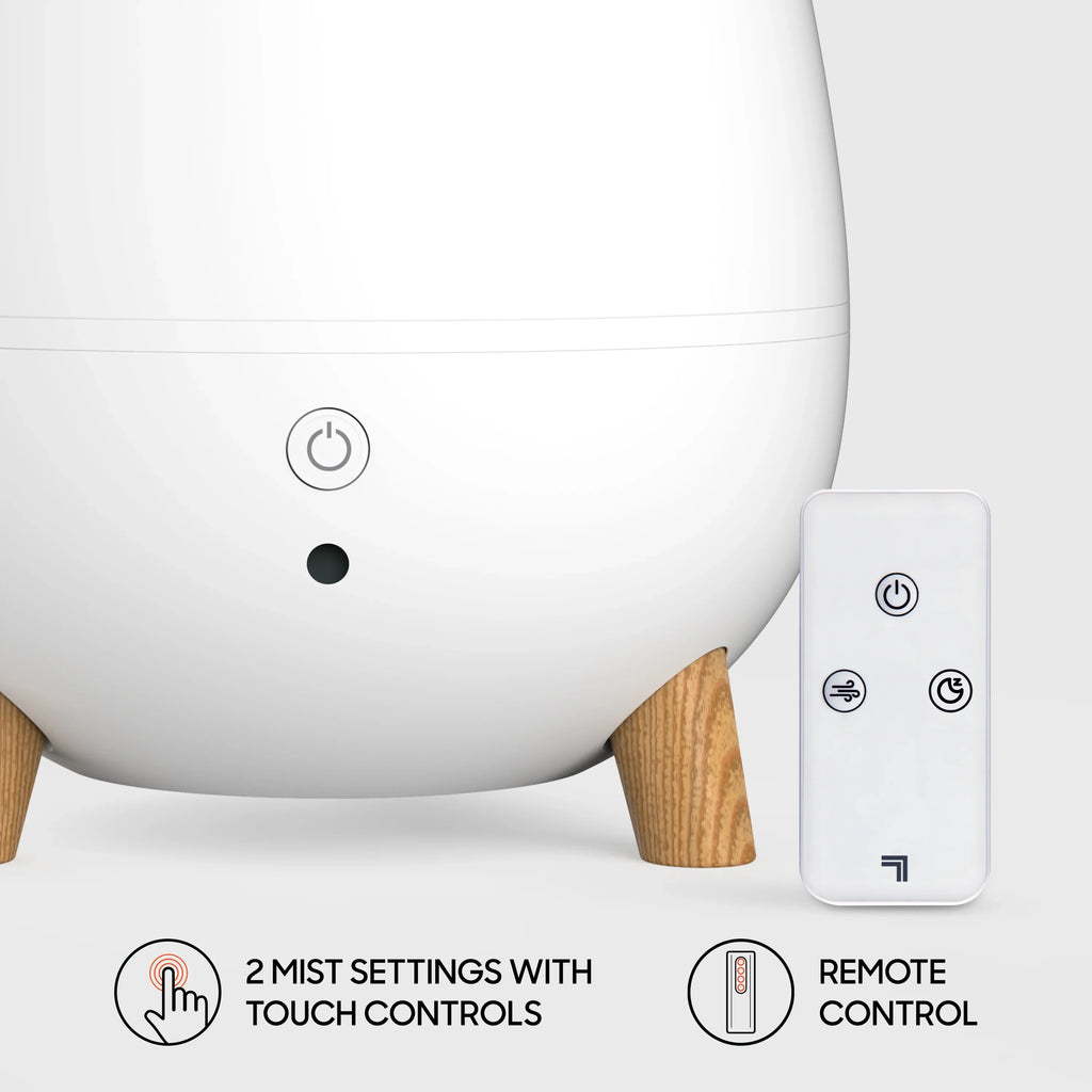 Humidifier Image Ultrasonic Shutoff, Mist 6 Control (New) Sharper Remote with Auto