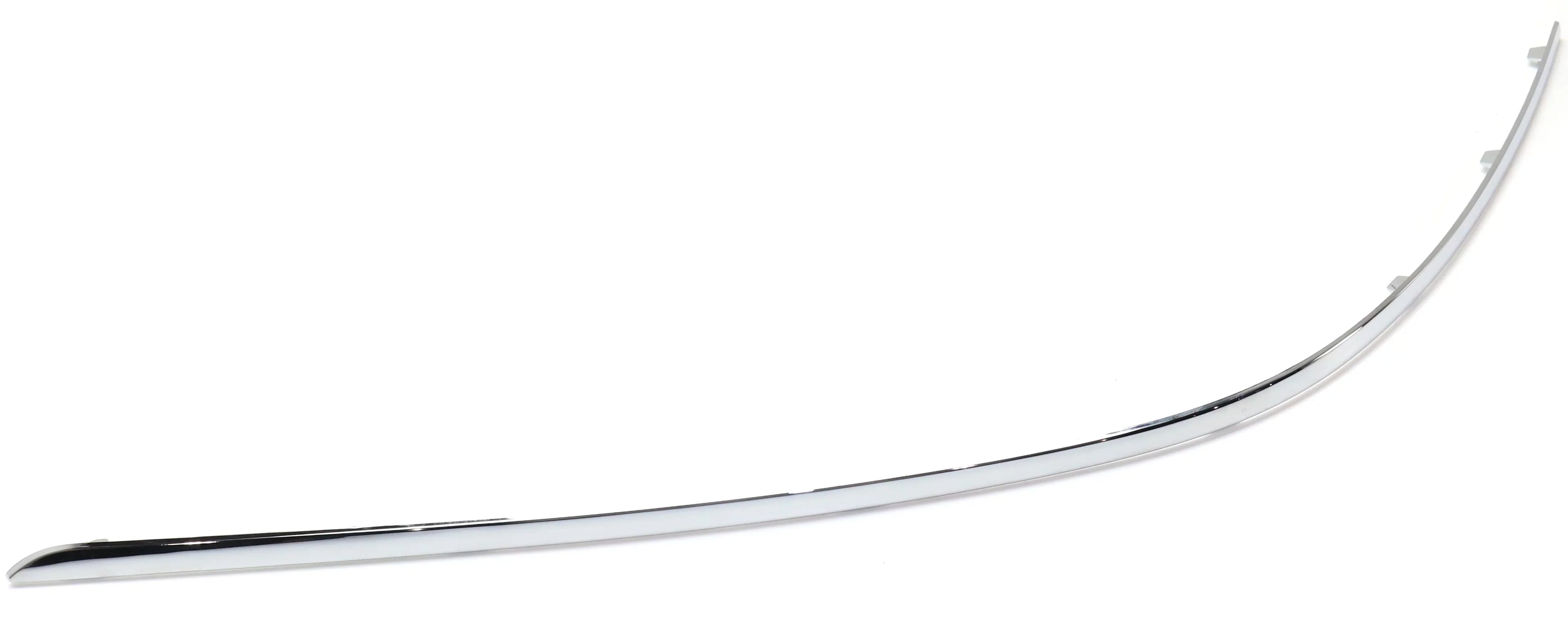 Benz C300 Rear, Trim C250 2012-2014 Mercedes Driver Bumper Chrome Outer With Side, Left Compatible