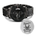 Rider Custom Motorcycle Dial W Men's Stainless Steel Copper Multifunction Motorcyles Watch Engraved 1995