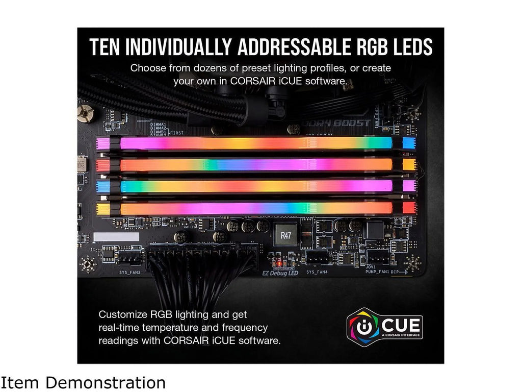 3200MHz Vengeance (2x8GB) - DDR4 LED Memory C16 Corsair Desktop PRO 16GB Black RGB