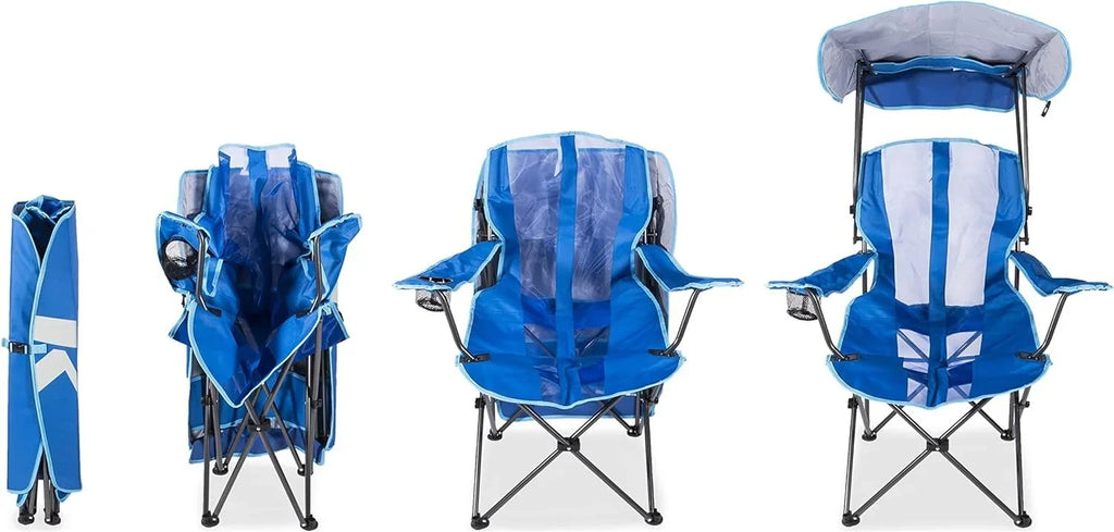 Tailgates, Chair Outdoor Events, and Camping, Canopy Foldable Kelsyus Original Grey/Blue for