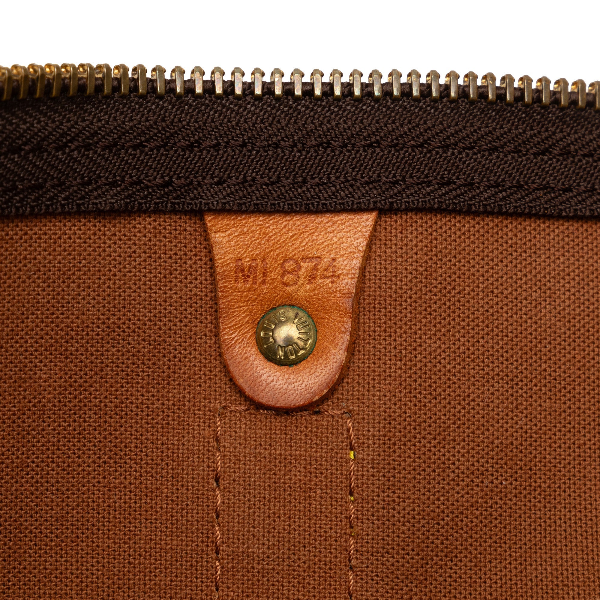 (Good) 55 WeekenderBag Brown Bag Travel Pre-Owned Monogram Keepall Louis Authenticated Canvas Vuitton Unisex