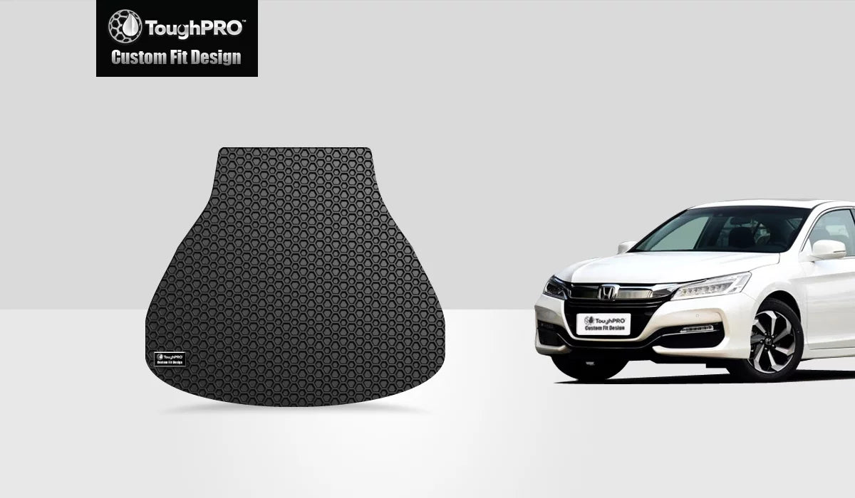 '- - Black (Made Compatible All Rubber HONDA Mat ToughPRO Accord 2016 with Trunk Duty in - Weather Heavy USA) -