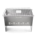for BBQs Radirus Stainless Grill Steel Wood Stove Cooking Outdoor Portable Cooking with Camping Burning and Stove, Perfect Plate, Folding