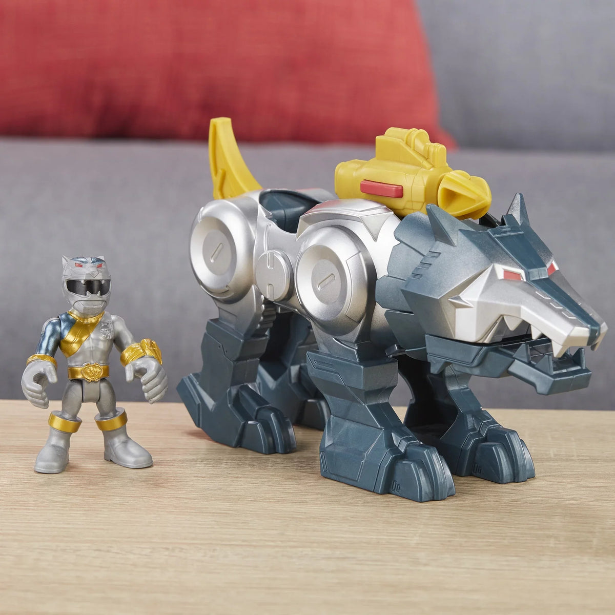 Wolf Rangers Ranger Power Silver Playskool Heroes Zord 2-Pack and Figures
