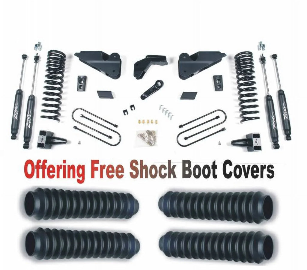 Kit Ram Gas Protectors System Suspension With Fits Boot Free Dodge 2013-2018 D66N/ZONU3100X4 3500 5.5" ZoneOffRoad 4WD Lift