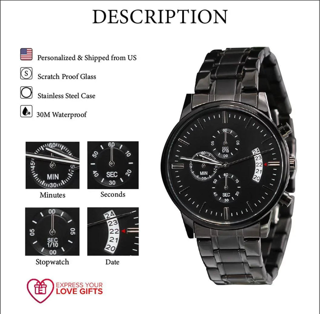 Rider Custom Motorcycle Dial W Men's Stainless Steel Copper Multifunction Motorcyles Watch Engraved 1995