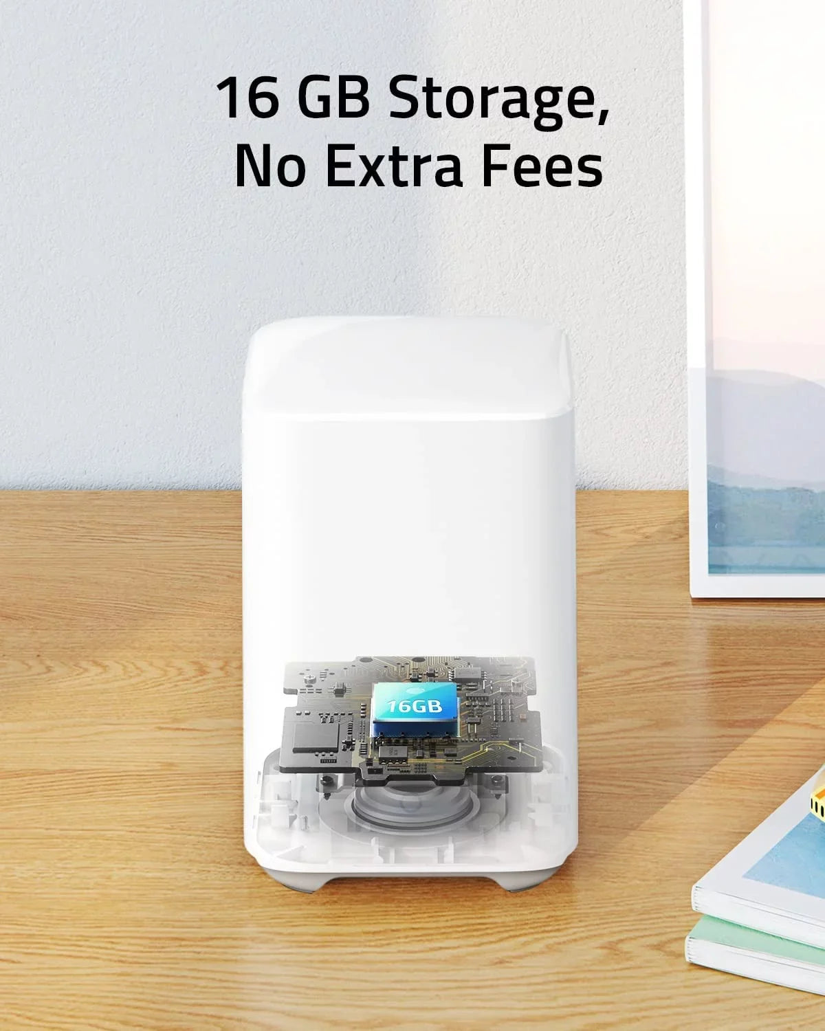 for eufyCam (Battery-Powered), 2, 16GB eufy Alarm Security eufyCam Video HomeBase Local 2C, eufyCam 2C Pro, Doorbell Kit Storage 2K 2, and