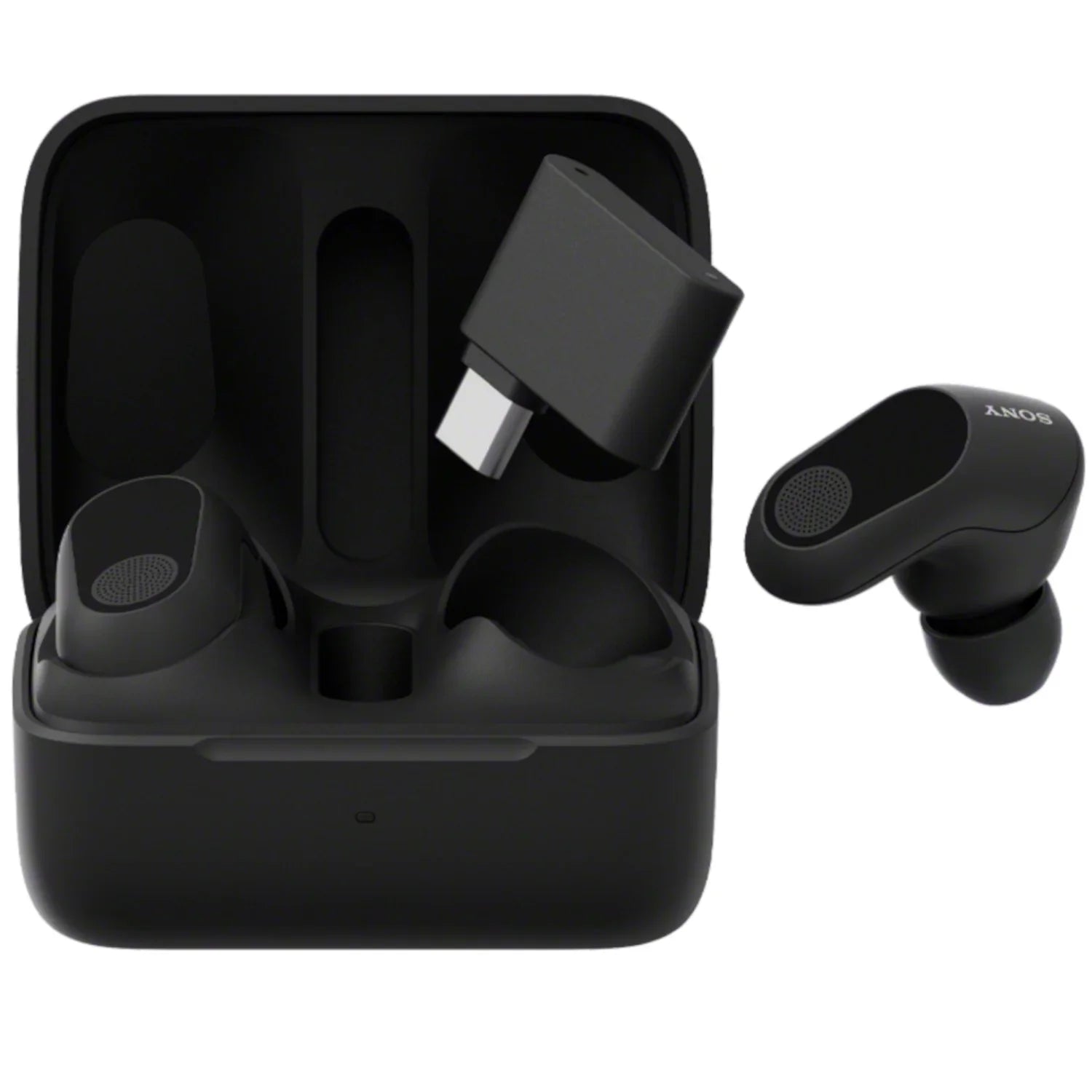 360 INZONE for Sound, Noise Box Open USB-C Low 30ms Black Hours (LC3), Cancelling Buds Spatial and PS5, Battery, Dongle 12 WF-G700N LE Wireless Sony PC, Latency, Audio Earbuds, Truly Gaming