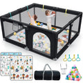 Rod & Sturdy Gate Safe Padding Babies, Washable Protecting Mat, 6in1 Upgraded Padded Playpen Play for with with Top Playpen Yard Toddlers, Zipper Large with 320D Baby for Playpen Cotton Baby